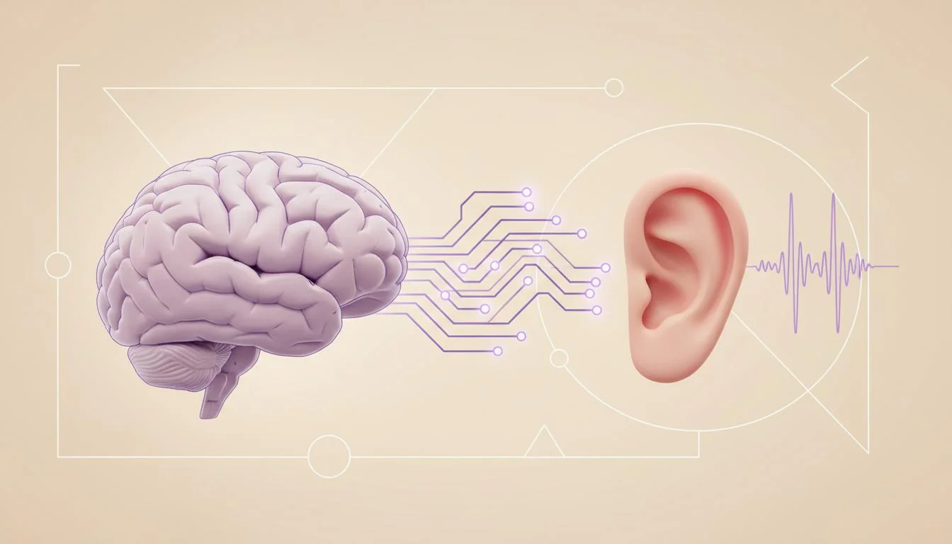 Types of tinnitus sounds illustrated as waveforms